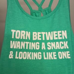 CVG Open Back Workout Tank - Gym Wear Green Graphic Tank Top
